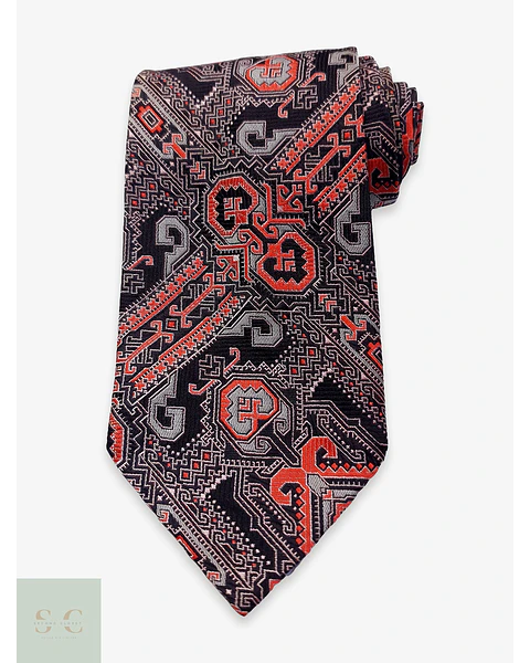 Corbata Clásica de Jacquard Geométrico Seidenweber