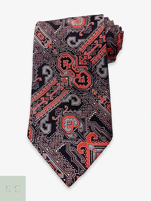 Corbata Clásica de Jacquard Geométrico Seidenweber