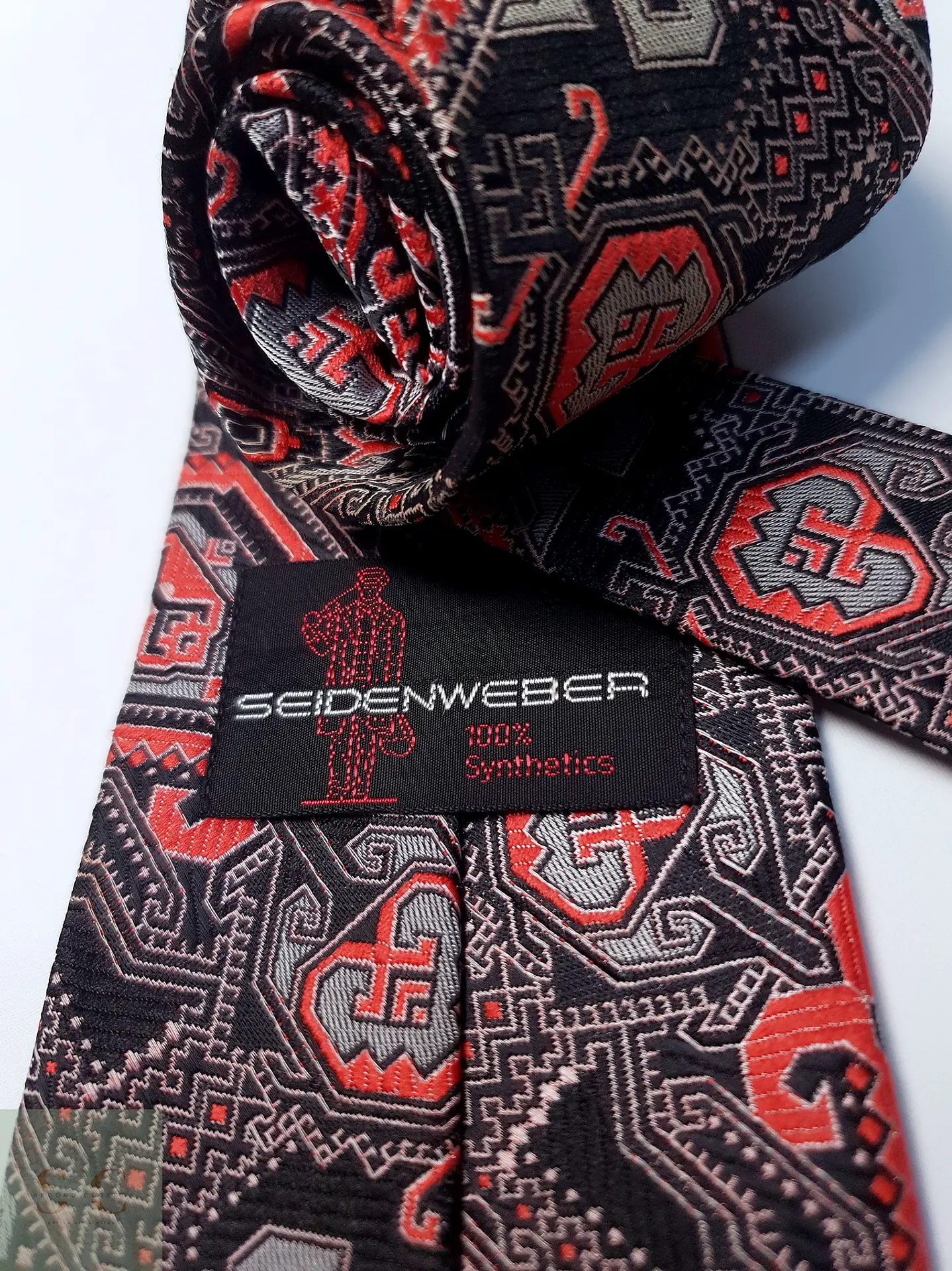 Corbata Clásica de Jacquard Geométrico Seidenweber 3