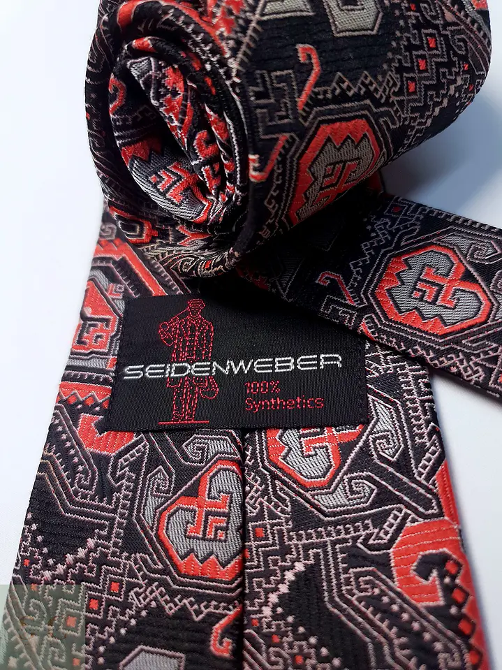 Corbata Clásica de Jacquard Geométrico Seidenweber 3