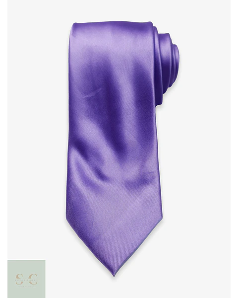 Corbata Clásica Satinada Lila Canda (C&A)
