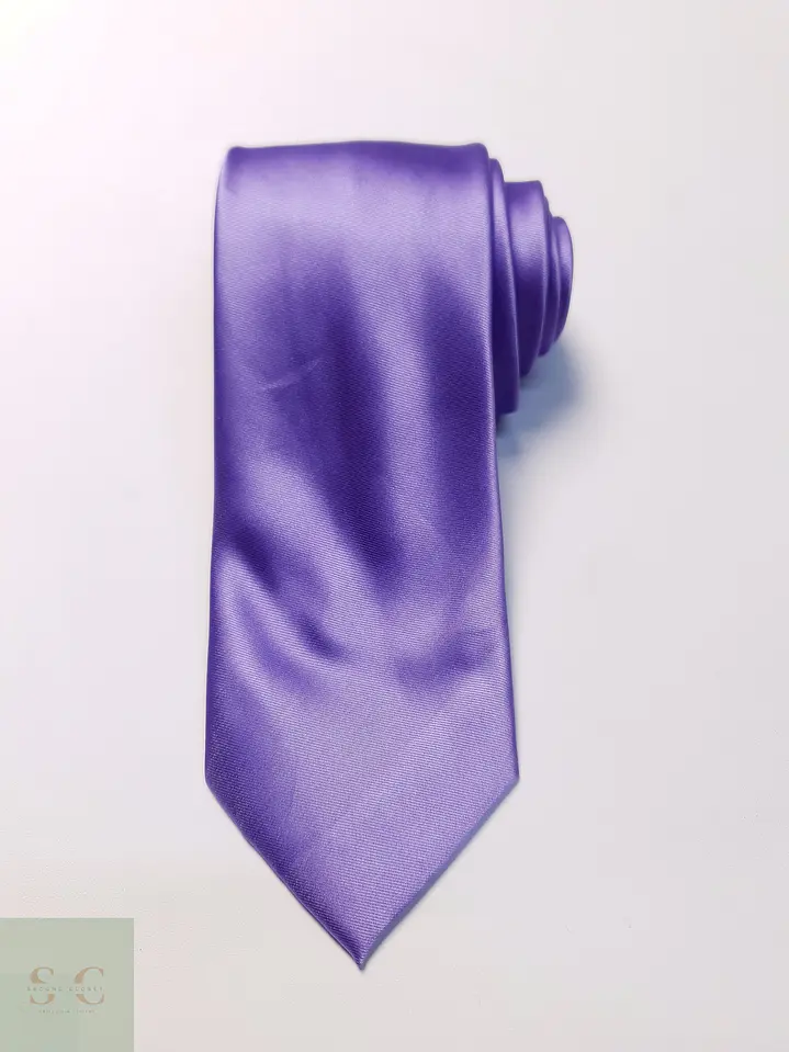 Corbata Clásica Satinada Lila Canda (C&A) 2