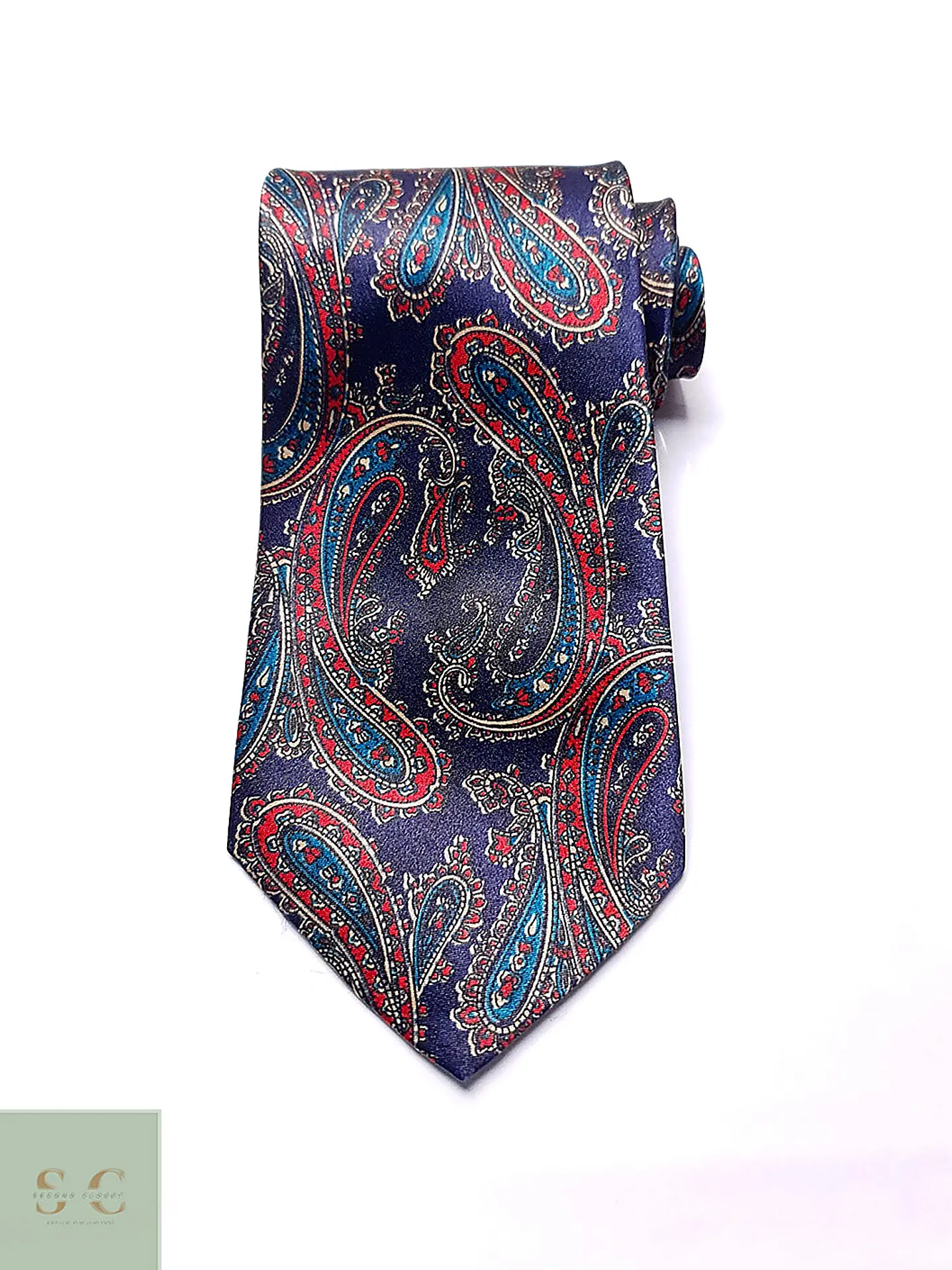 Corbata de Seda en Patrón Paisley Gold City 2
