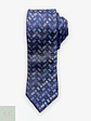 Corbata de Seda Tejida con Patrón Geométrico Atwardson - Miniatura 1