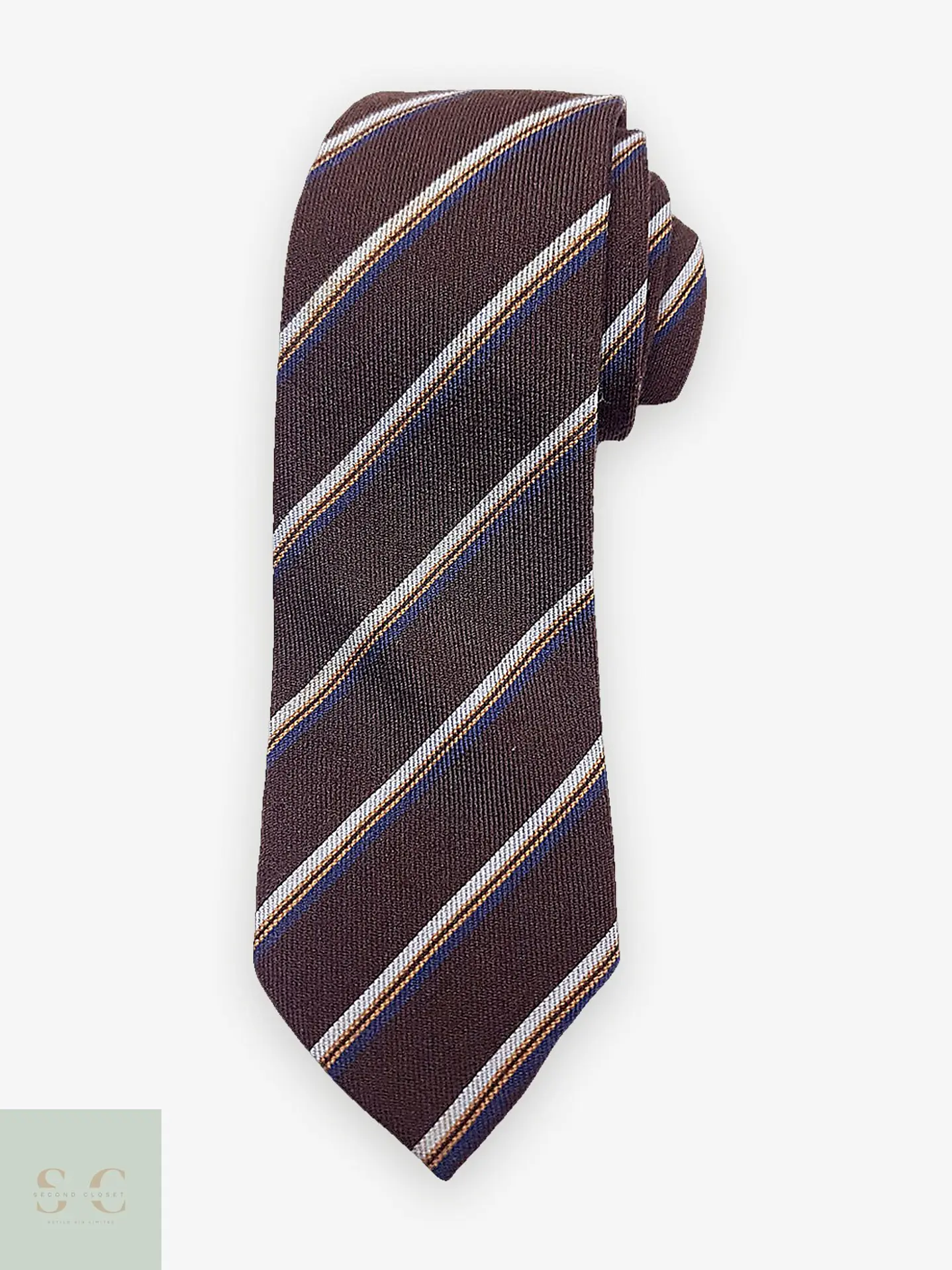 Corbata de Seda a Rayas Club Le Schans Paris 1