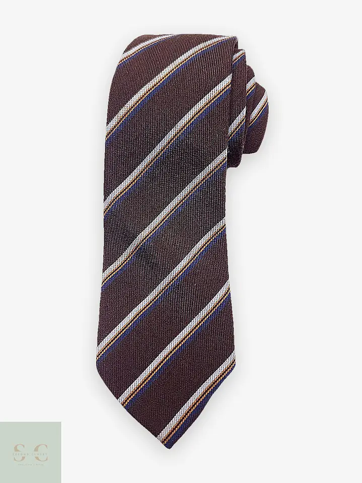 Corbata de Seda a Rayas Club Le Schans Paris 1