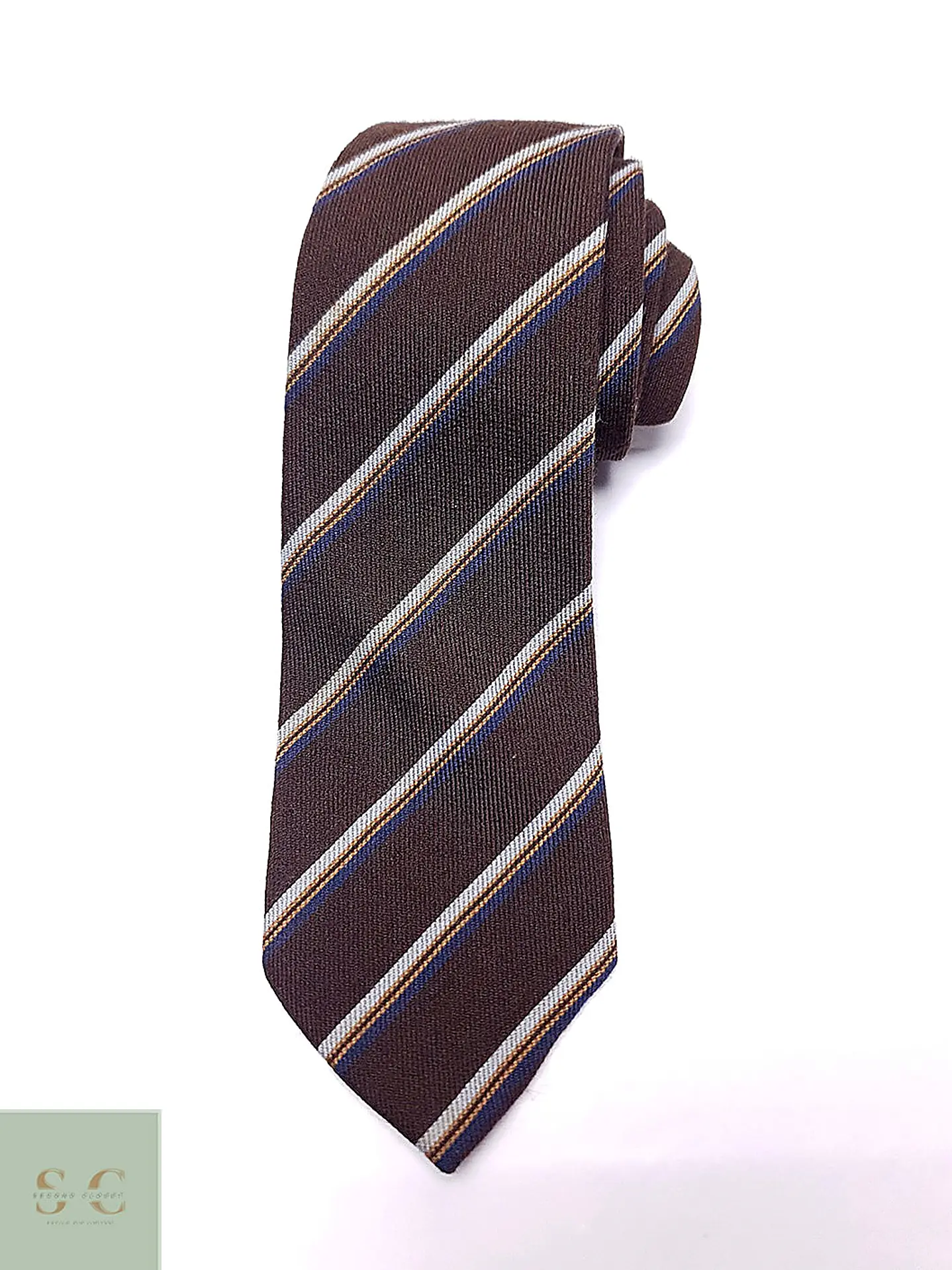 Corbata de Seda a Rayas Club Le Schans Paris 2
