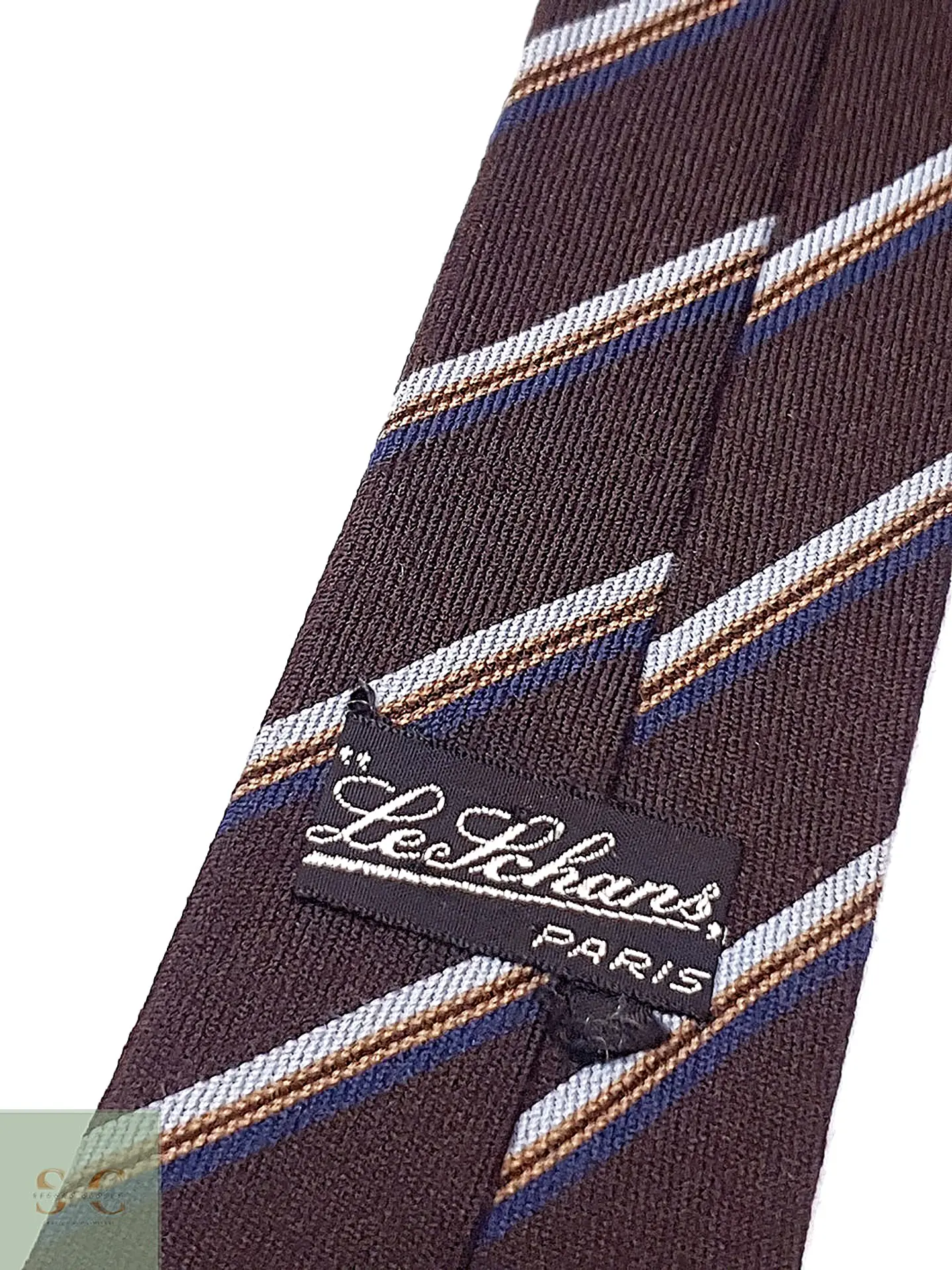 Corbata de Seda a Rayas Club Le Schans Paris 3