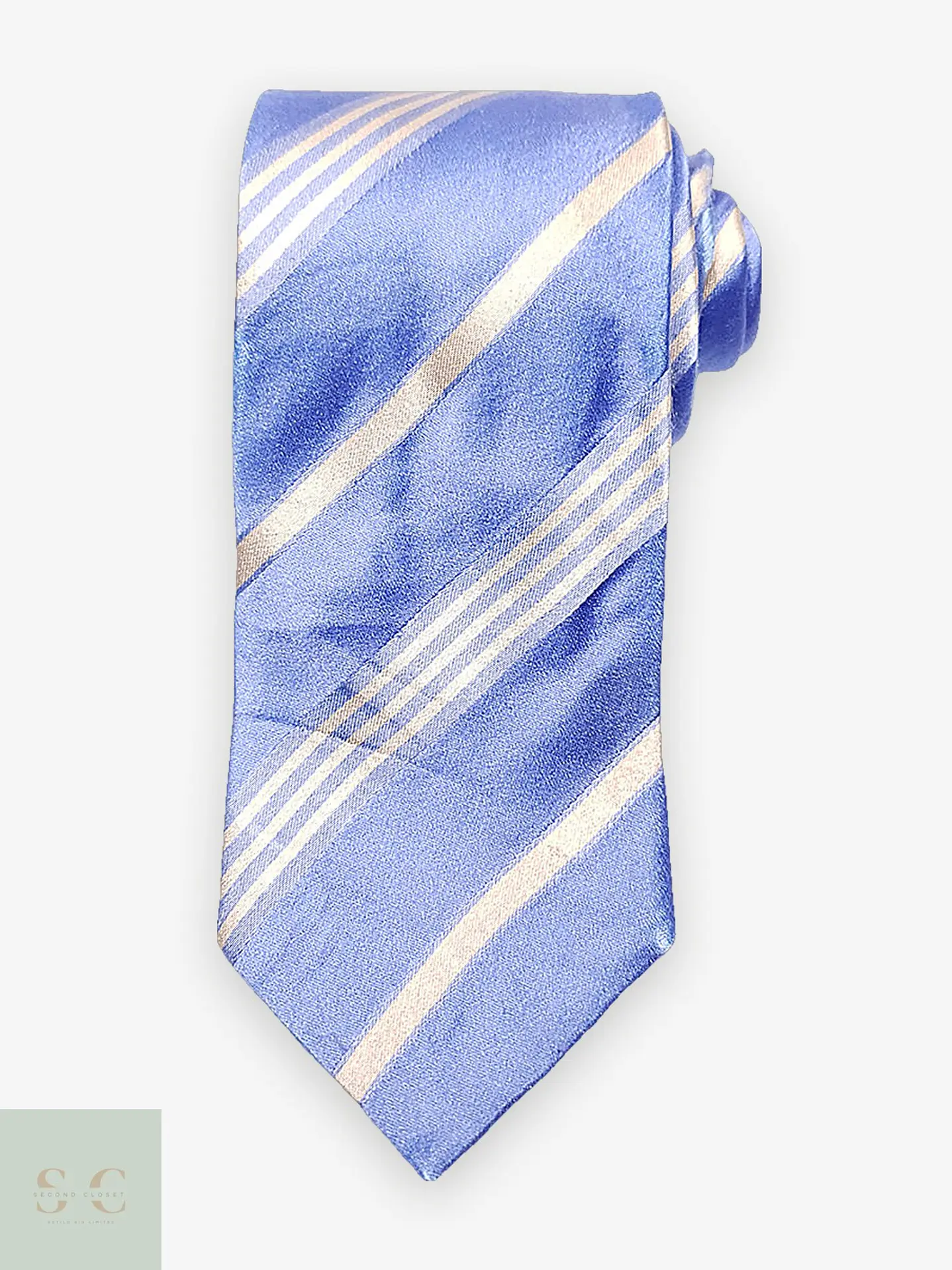 Corbata de Seda Natural a Rayas Diagonales Bezner 1
