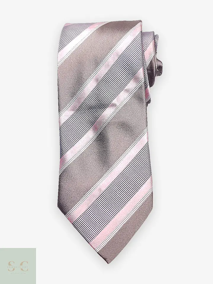 Corbata de Seda a Rayas Diagonales Barisal 1