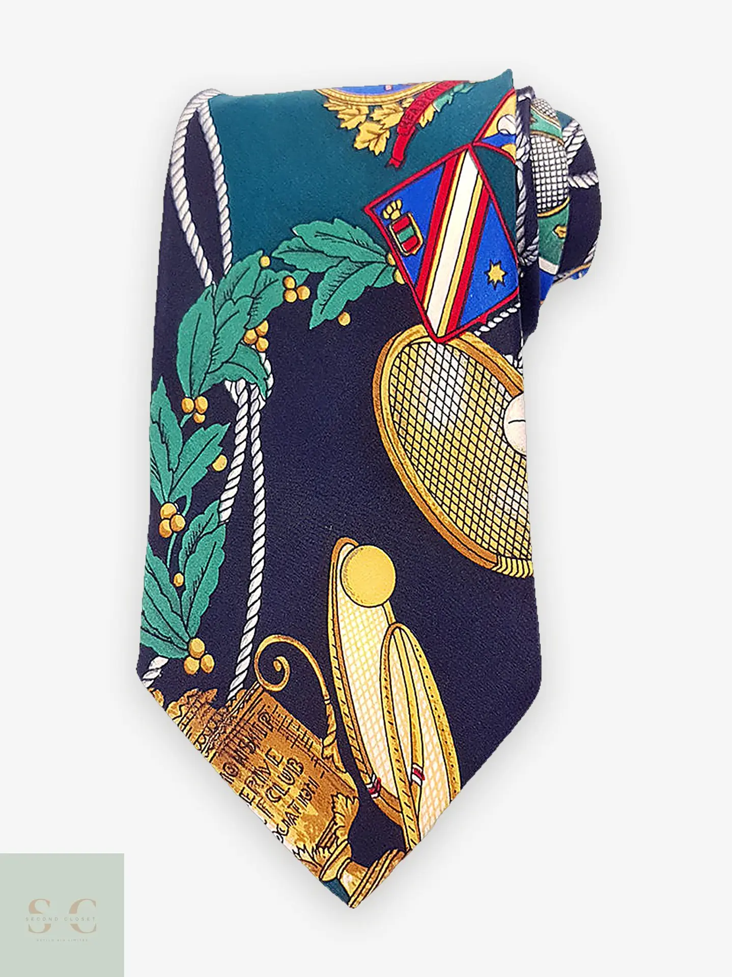 Corbata de Seda Estampada Temática Alcione 1