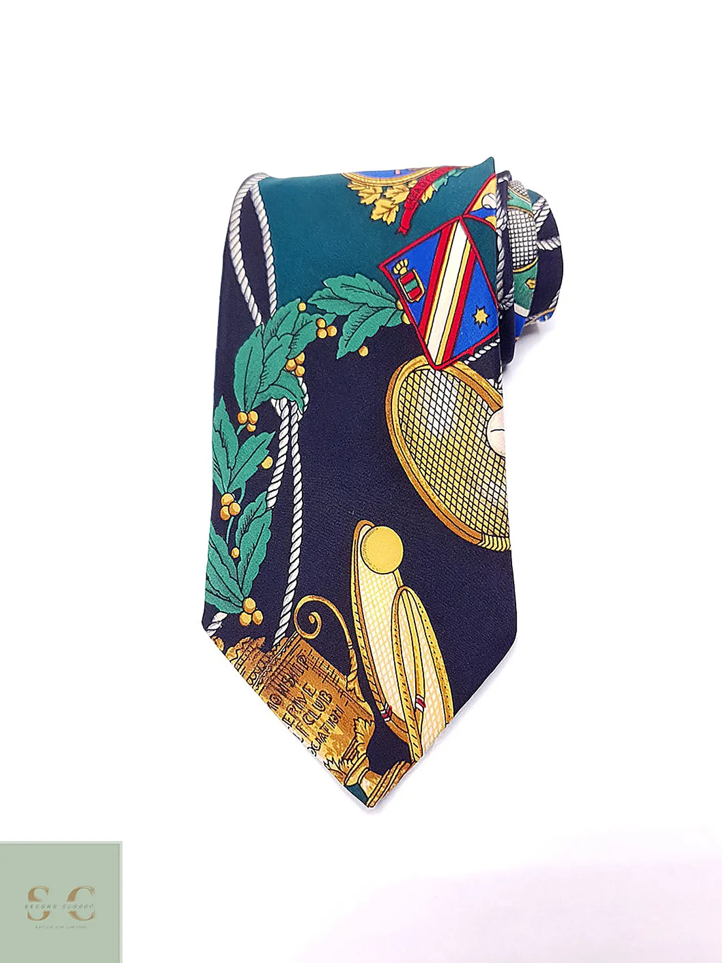 Corbata de Seda Estampada Temática Alcione 2