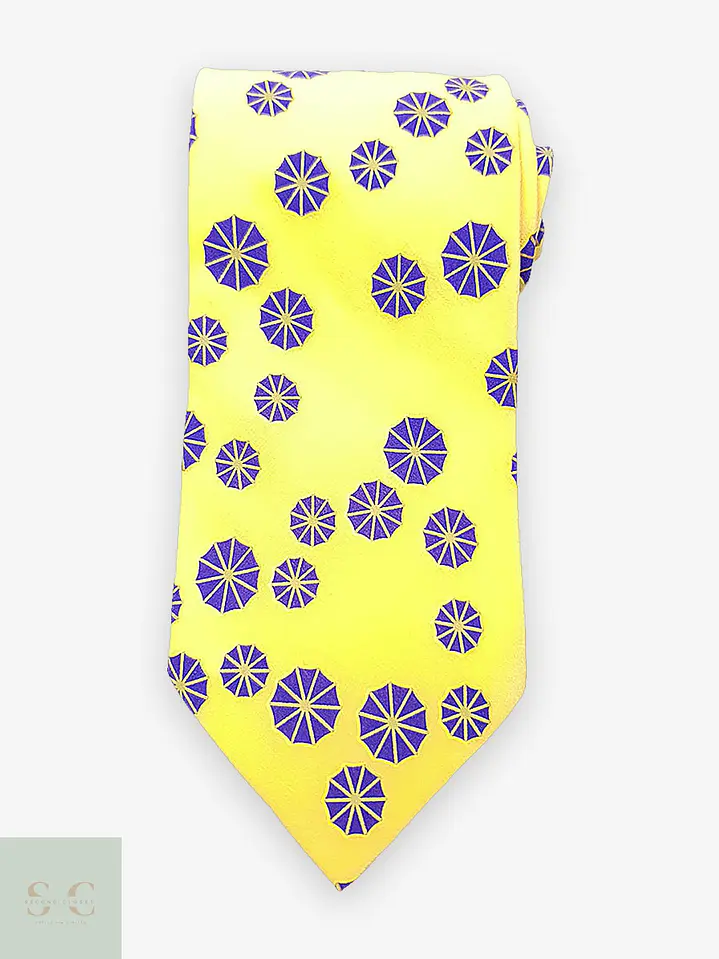 Corbata de Seda Natural con Motivo Geométrico Skandia 1