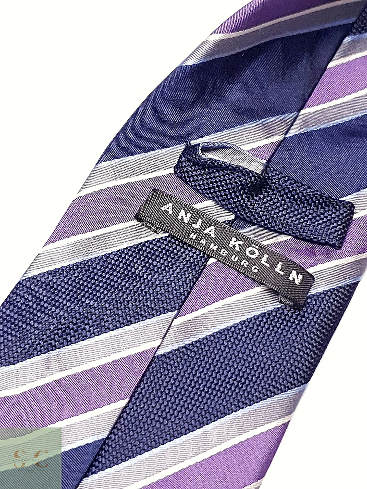 Corbata de Seda a Rayas Regimental Anja Kölln 3