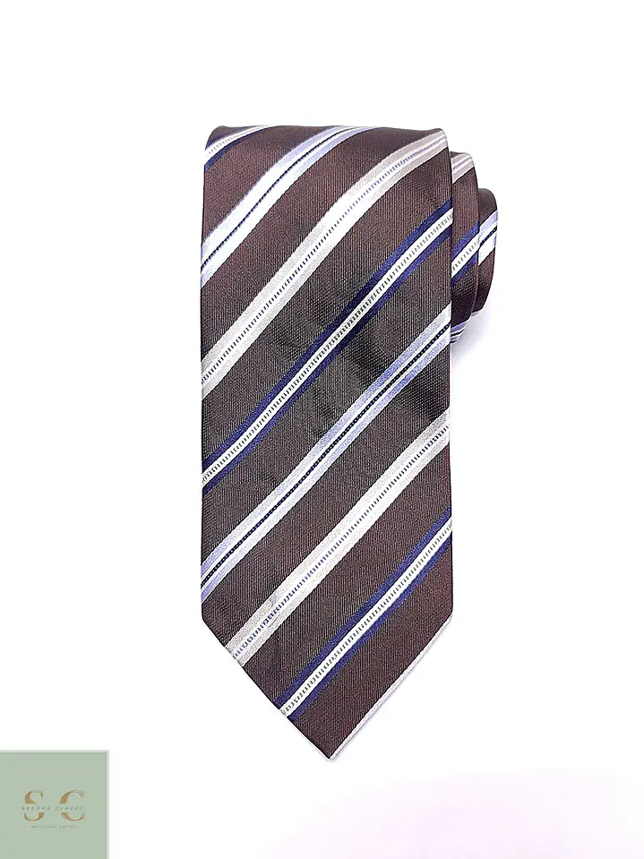 Corbata de Seda a Rayas Diagonales Mc Earl Original 2