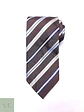 Corbata de Seda a Rayas Diagonales Mc Earl Original - Miniatura 2