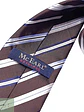 Corbata de Seda a Rayas Diagonales Mc Earl Original - Miniatura 3