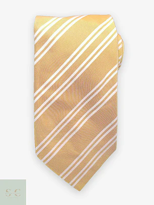 Corbata de Seda a Rayas Diplomáticas Simon Gray