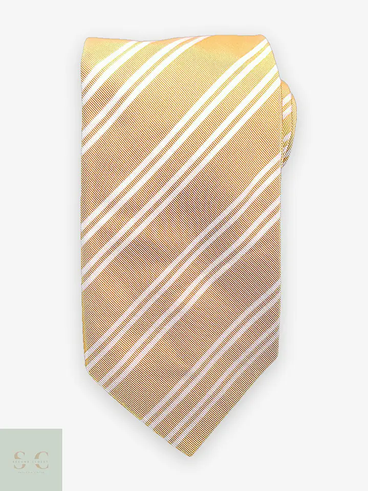 Corbata de Seda a Rayas Diplomáticas Simon Gray 1