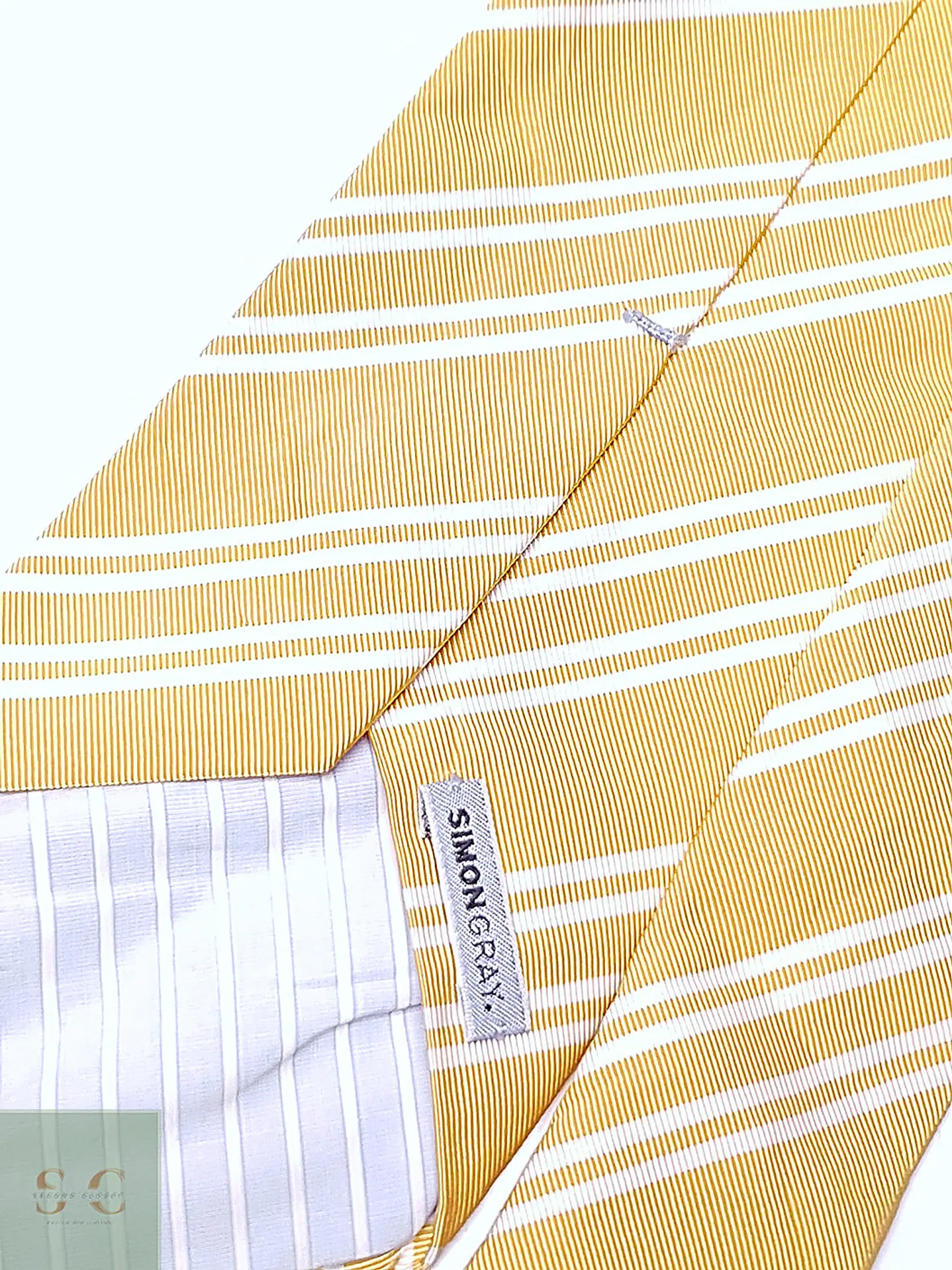 Corbata de Seda a Rayas Diplomáticas Simon Gray 3