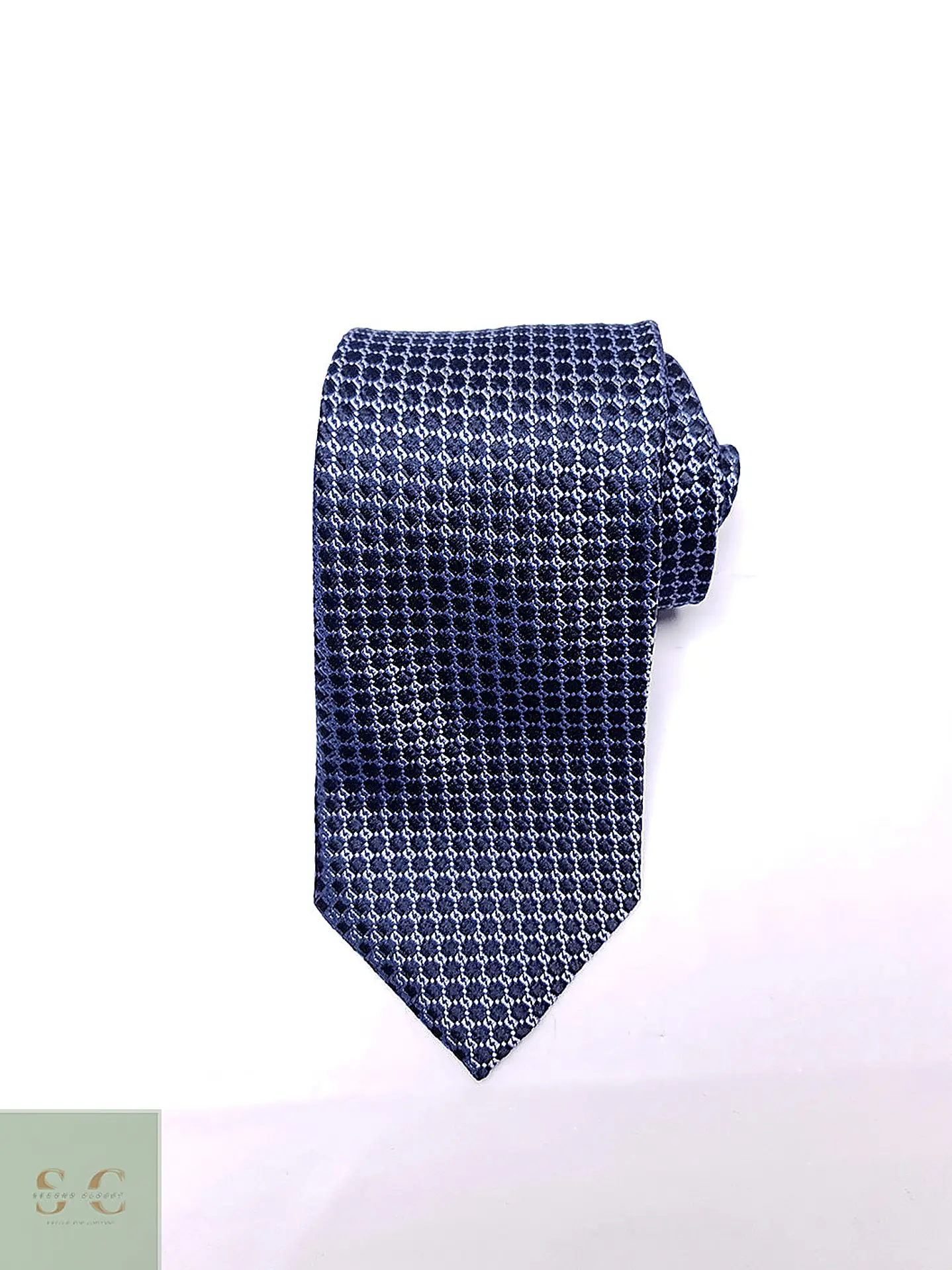 Corbata de Seda con Micropatrón Geométrico 2