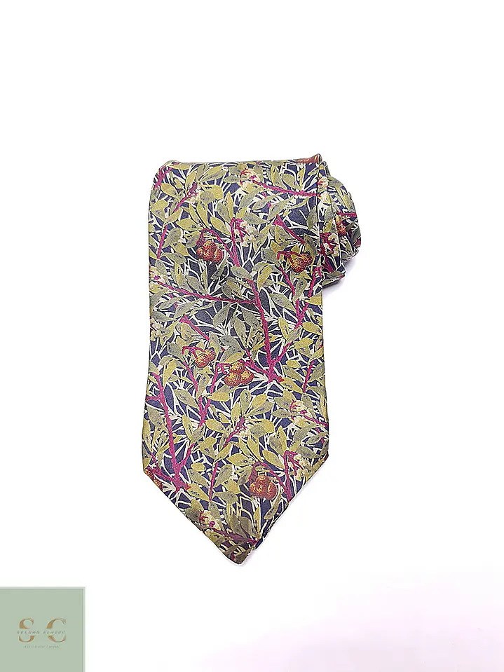 Corbata de Seda con Estampado Botánico Giorgio Sant'Angelo 2