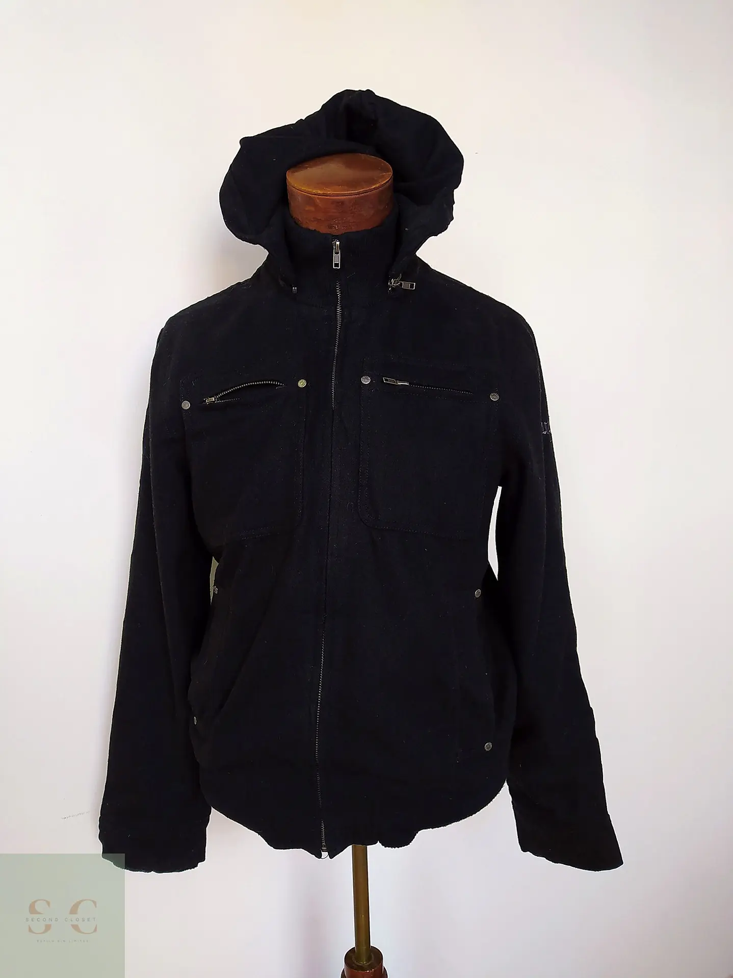Chaqueta Urbana de Paño con Capucha GUESS Talla SM/M 2