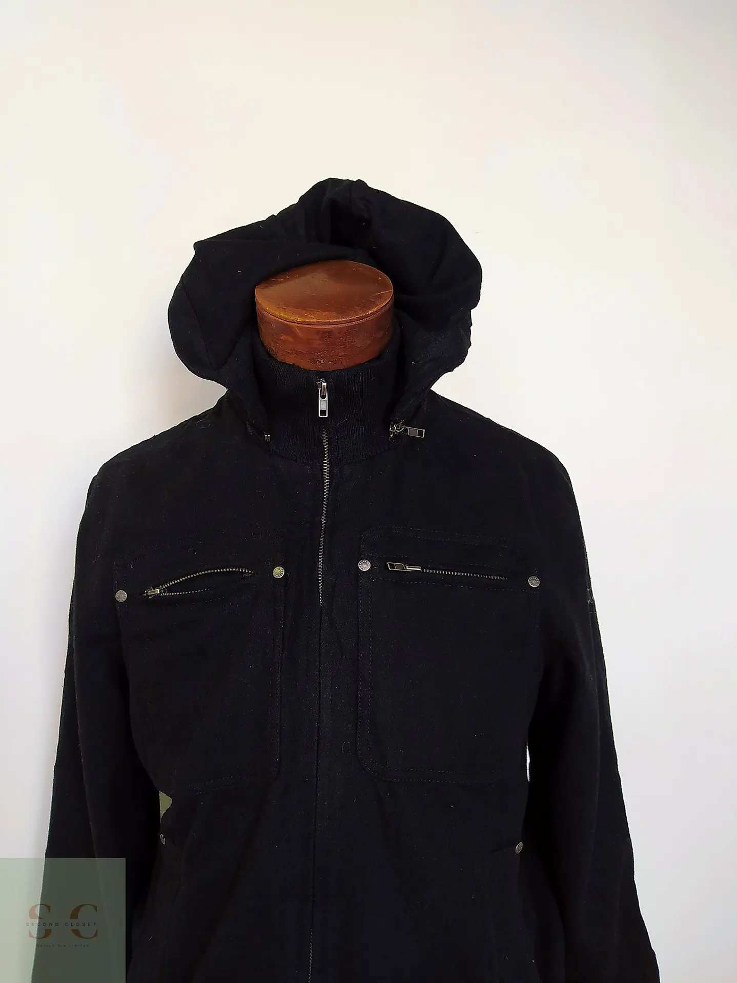 Chaqueta Urbana de Paño con Capucha GUESS Talla SM/M 4