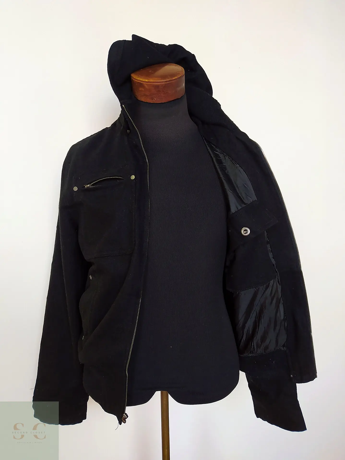 Chaqueta Urbana de Paño con Capucha GUESS Talla SM/M 8