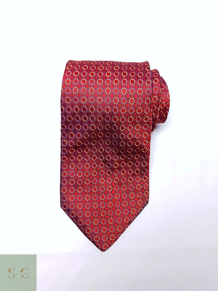 Corbata de Seda con Patrón Geométrico Tie Rack 2