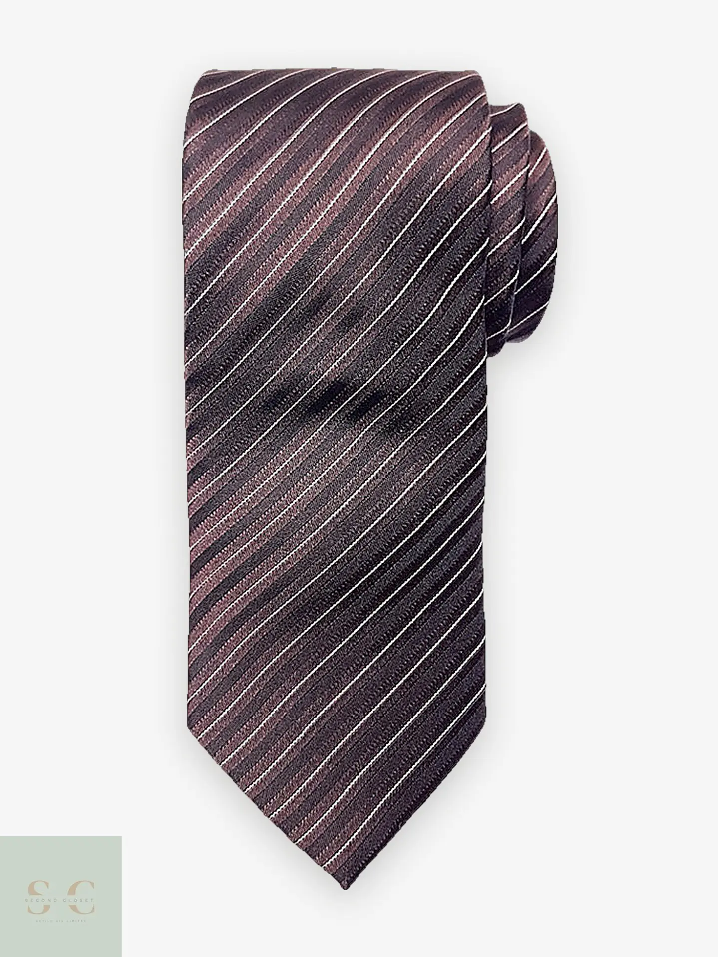 Corbata Clásica de Seda a Rayas Diagonales Carlo Gaggiani 1