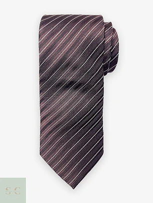 Corbata Clásica de Seda a Rayas Diagonales Carlo Gaggiani