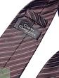 Corbata Clásica de Seda a Rayas Diagonales Carlo Gaggiani - Miniatura 3