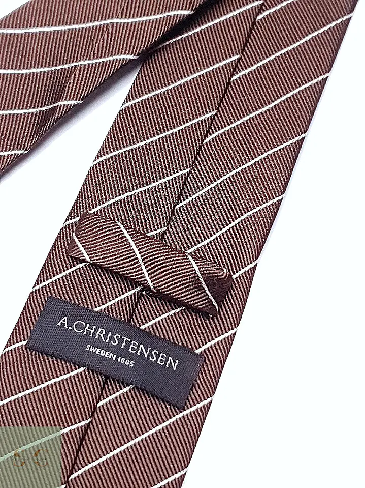 Corbata de Seda a Rayas Diagonales A. Christensen 3