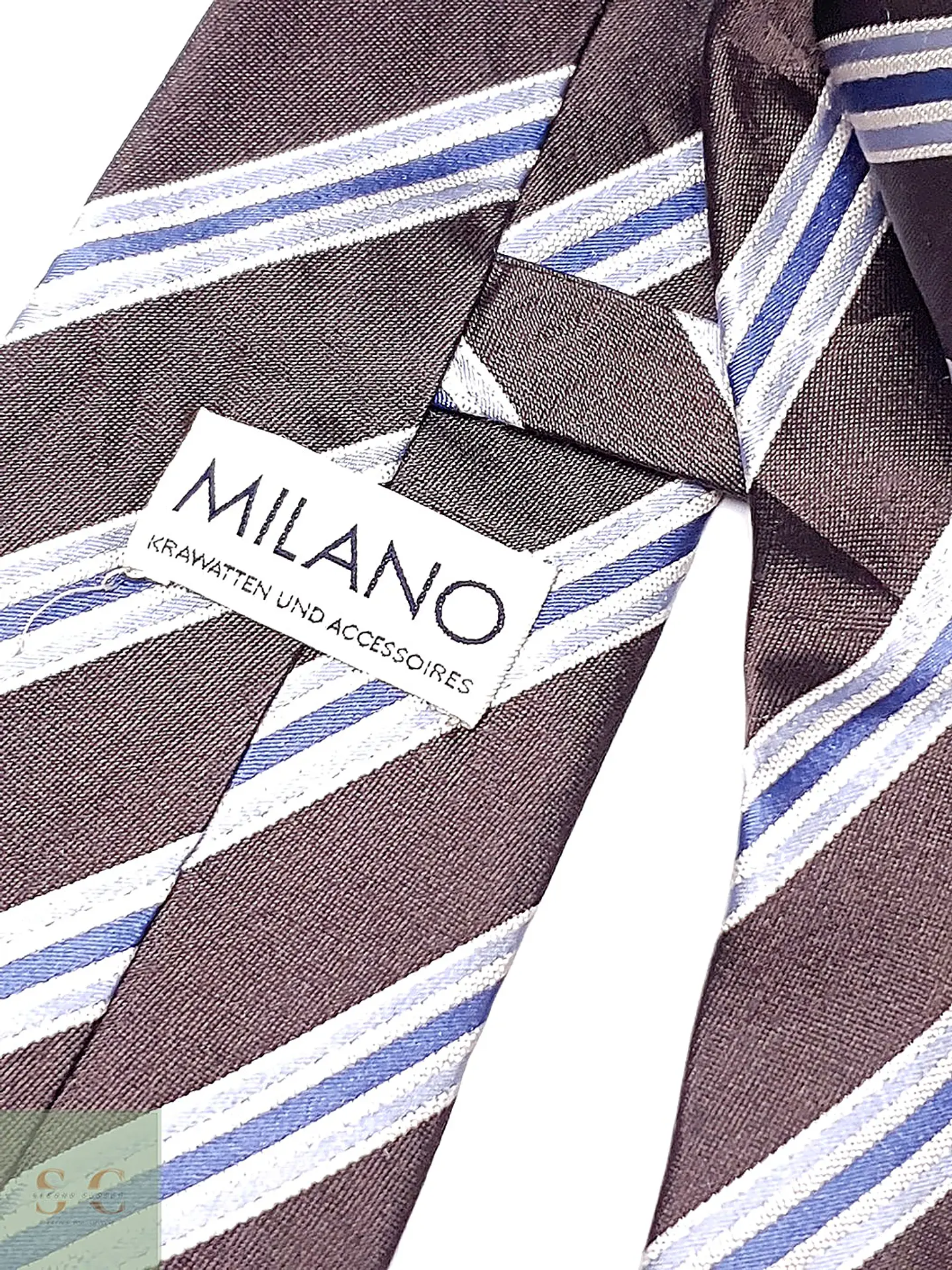 Corbata de Seda a Rayas Diagonales Milano 3