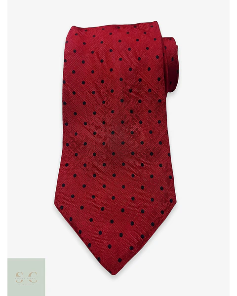 Corbata Clásica de Seda a Lunares Leonardo Strelli