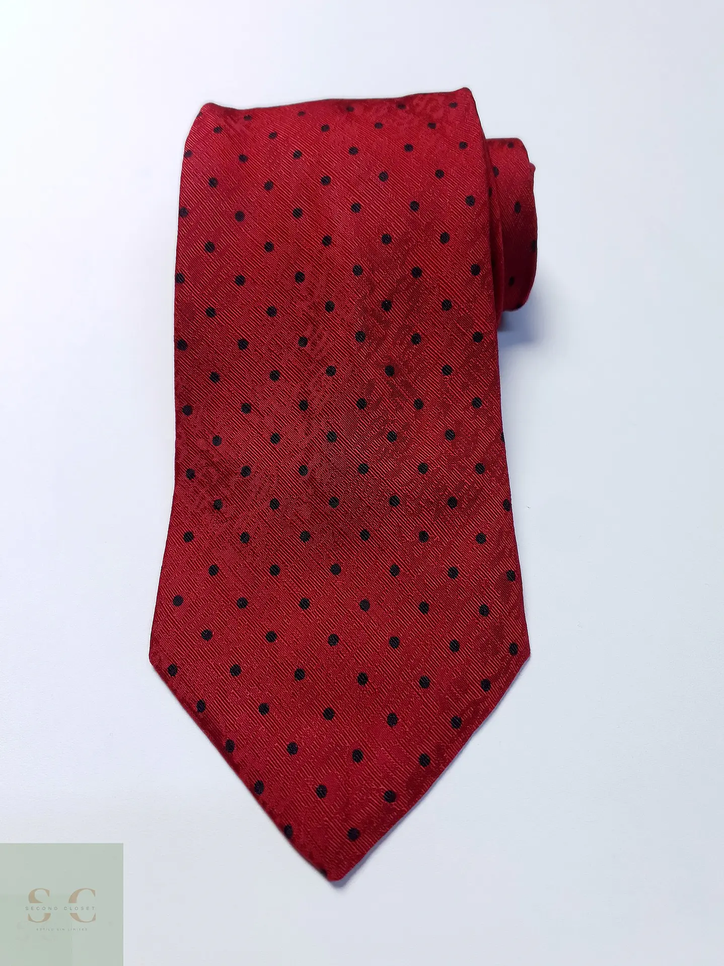 Corbata Clásica de Seda a Lunares Leonardo Strelli 2