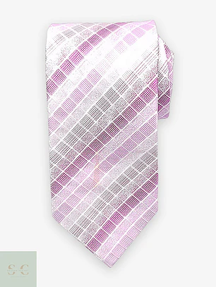 Corbata de Seda con Patrón Geométrico J.B.C.