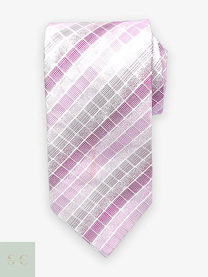 Corbata de Seda con Patrón Geométrico J.B.C. 1