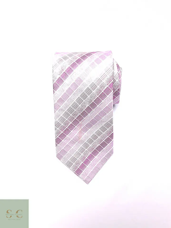 Corbata de Seda con Patrón Geométrico J.B.C. 2