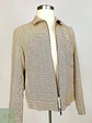 Chaqueta Corta Blouson en Cuadrillé Beige Zara Talla M - Miniatura 10