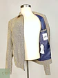 Chaqueta Corta Blouson en Cuadrillé Beige Zara Talla M - Miniatura 12