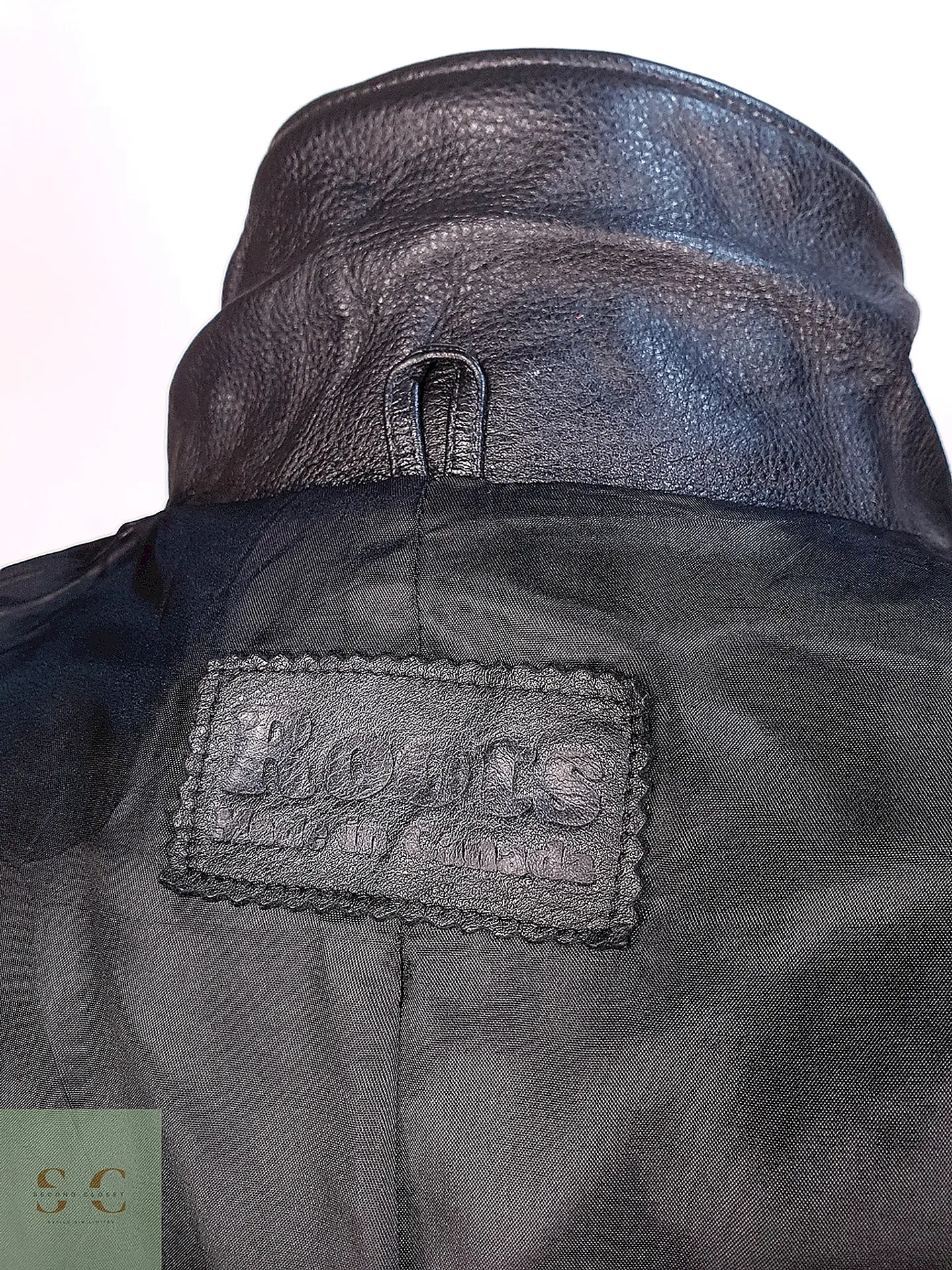 Chaqueta Varsity de Paño de Lana y Cuero Roots Talla L/XL 17