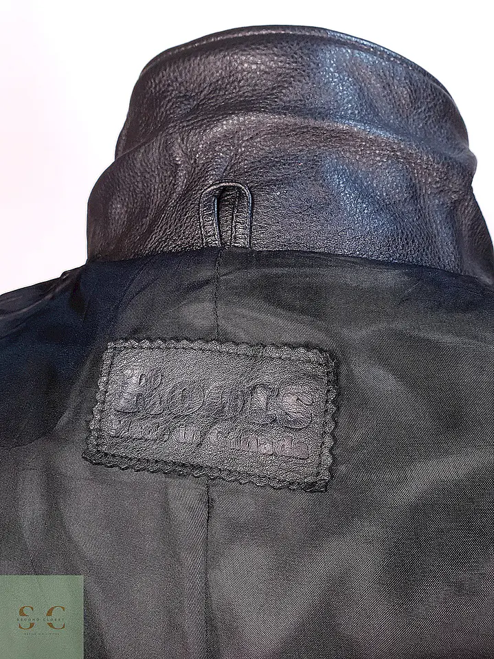 Chaqueta Varsity de Paño de Lana y Cuero Roots Talla L/XL 17