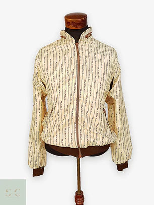 Chaqueta Bomber Deportiva con Estampado Retro Mettler Talla M