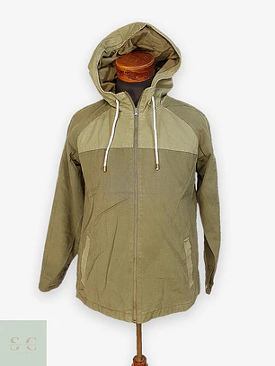 Chaqueta Utilitaria con Capucha Verde Oliva Rainbow Talla XS