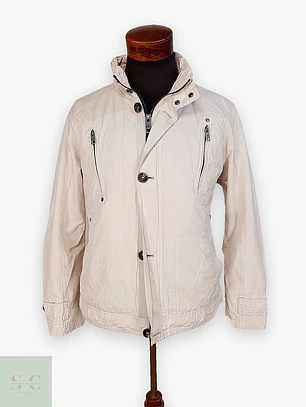 Chaqueta Casual Estructurada en Blanco Marfil Walbusch Talla M