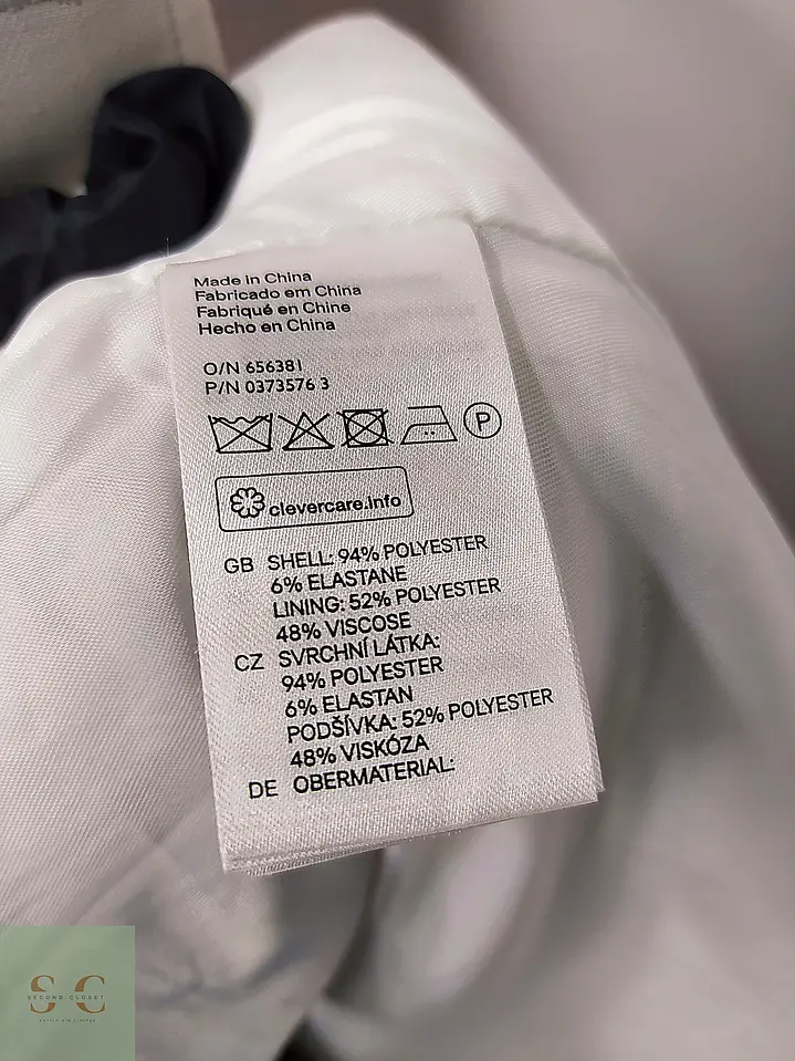 Trench Clásico Cruzado Blanco Perla H&M Talla S/SM 7