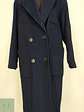 Abrigo Sobretodo de Lana Azul Marino Morton Bernard Talla L/XL - Miniatura 6