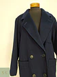 Abrigo Sobretodo de Lana Azul Marino Morton Bernard Talla L/XL - Miniatura 7